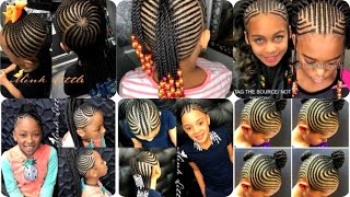 🌷💕IDÉES De TRESSES AFRICAINES TENDANCES 2021 Pour PETITE FILLE 👧 💖💕💖 child braid [upl. by Mohandis]