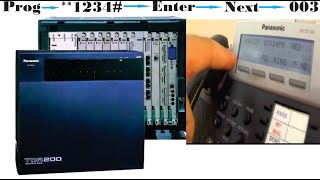 Panasonic TD200600 Extension Number Programing [upl. by Talie758]