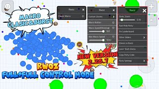 AGARIO MACRO CLASICampBURST FullFull CONTROL MODE V2287 Agario Mobile [upl. by Helas]