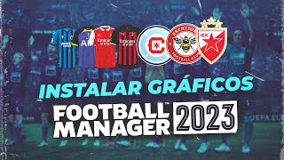 Como INSTALAR GRÁFICOS en FOOTBALL MANAGER 2023 [upl. by Anneyehc]