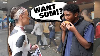 Teens eat CHICKEN in front of VEGAN [upl. by Ahcatan107]