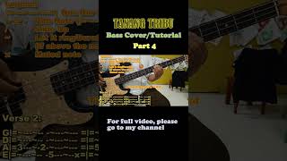 Tanang Tribu Bass Cover Play Along With Tabs Part 4 basscover basstutorial [upl. by Benyamin]