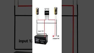 12V to 5V convert  7805 MOSFET project shorts 7805 [upl. by Palumbo340]