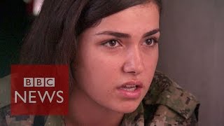 Islamic State are afraid to see women with guns  BBC News [upl. by Enetsirk]