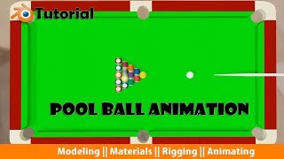 Pool Ball Animation  Blender 28  Rigid Body Physics [upl. by Idou22]