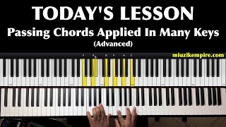 Applying One Piano Passing Chord Effectively in All Keys [upl. by Gussy]