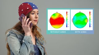 Aires Tech EEG Brain Scan Demonstration  EMF effects on the brain [upl. by Docila152]