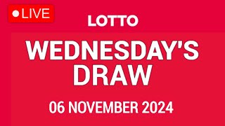 The National Lottery Lotto Draw Live results from Wednesday 06 November 2024  tonights lotto [upl. by Adnar]