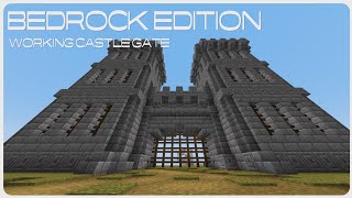 Castle Gate Tutorial BEDROCK EDITION [upl. by Sobmalarah372]