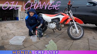 How to change oil on CRF110F [upl. by Alisander]