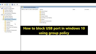 How to block USB port in windows 11  How to Enable or Disable USB Ports In Windows 11 [upl. by Keelin]