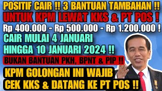 POSITIF CAIR  3 BANTUAN BONUS CAIR MULAI BESOK  BLT EL NINO BANTUAN 500 RB amp UANG RP 12 JUTA [upl. by Ahsakal]