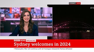 BBC News UK  Sydney Fireworks – New Year 2024 Live [upl. by Keary]