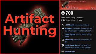 Where to find Magnetic Gauntlets Artifact  New World Aeternum  Artifact Hunting [upl. by Brunella]