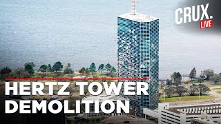 Demolition Finally For Iconic Hertz Tower 4 Years After Hurricane Damage  Lake Charles Louisiana [upl. by Otokam]