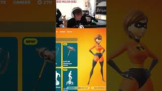 Clix ReactThe Mrs Incredible Fortnite Skin [upl. by Clere]