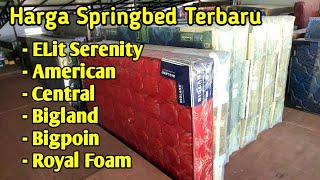 Harga Kasur Springbed  Springbed American  Springbed Bigland  Springbed Central  Rian mebel [upl. by Particia]