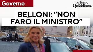 Governo Elisabetta Belloni quotNon farò il ministroquot E non risponde su contatti con Meloni [upl. by Ansell]