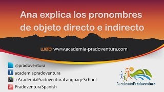 Pronombres de objeto directo e indirectoDirect and indirect object pronounsObjektpronomen [upl. by Nyra702]