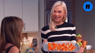 Kooking With Karlie  Buffalo Bites  Movie Night with Karlie Kloss  Freeform [upl. by Klinges176]