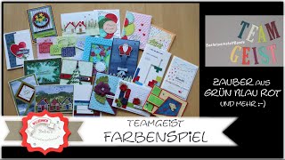 Teamgeist Farbenspiel  Kartenideen  Karteninspirationen  Geburtstag  Weihnachtskarte stampin up [upl. by Nirehtac]