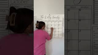 October family calendar etsyfinds busymom organization productivity organizedlife calendar [upl. by Charleen]