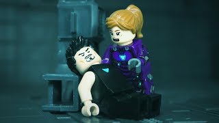 Avengers Endgame Pepper Potts Saves Tony Stark Lego Stop Motion [upl. by Keli]