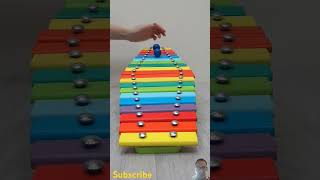 How Marble Run on Wooden Sliders marblerun dominomarble marble dominomarblesfalling satisfying [upl. by Tsai]