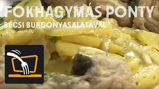 Laptopkonyha  Fokhagymás ponty bécsi burgonyasalátával gyors recept [upl. by Ailaroc43]