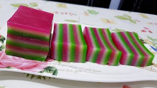 RESEP KUE LAPIS TEPUNG TAPIOCA YANG GURIH DAN SUPER KENYAL [upl. by Noirda]