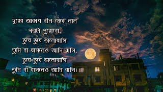 Dube Dube Bhalobashi Lyrics ডুবে ডুবে । Tanjib Sarowar [upl. by Woodward348]