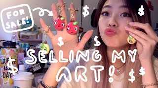 🍎IM SELLING CUTE KEYCHAINS ON ETSY🍎  Work With Me and QnA  Tiffany Weng [upl. by Zeitler]