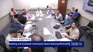 Building and Standards Commission Board Meeting 092524 [upl. by Glory]