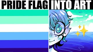 making lgbt pride flags into art [upl. by Aelahs]