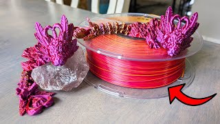 STUNNING AMOLEN Silk Filament Tri Color Red Gold Purple Just WOW [upl. by Ahsinhoj495]