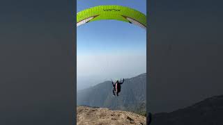 Solo paraglider take off in Bir Billing virelvideo paragliding subscribe travel birbilling [upl. by Walters288]