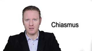 Chiasmus  Meaning  Pronunciation  Word World  Audio Video Dictionary [upl. by Meedan]