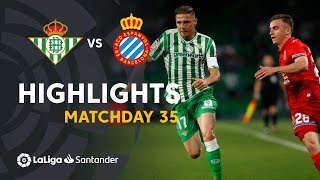 Highlights Real Betis vs RCD Espanyol 11 [upl. by Akaenahs895]