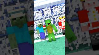 Mikey Was defeated by Jj minecraft minecraftshorts herobrine trending [upl. by Luapnoj]