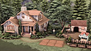 BRAMBLEWOOD COTTAGE 🏡 Get Together amp Cottage Living 🍄 The Sims 4 Speed Build [upl. by Rollin]