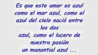 Cristian CastroAzul Letra [upl. by Nicolella]