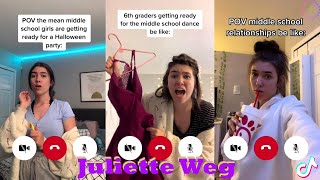 The Middle School Girl Pov Videos  Juliette Weg TikTok 2023 [upl. by Atiuqes]