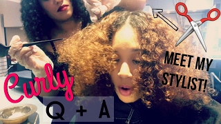 Curly QA in the Salon with Ona the Hair Saint  All Things Ada [upl. by Brit528]