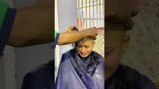 Beautiful women forced crying headshave in temple tai pusam 👩‍🦲bald [upl. by Ardnatal331]