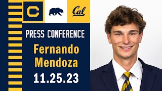 Cal Football Fernando Mendoza PostGame Press Conference 112523 at UCLA [upl. by Nahtnahoj120]