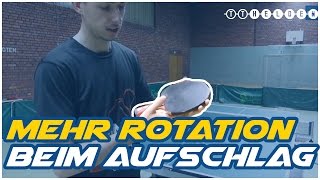 Mehr Rotation durch diese Griffhaltung beim Aufschlag  Tischtennis Helden [upl. by Eniron]