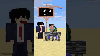 Brick the block challenge minecraft shorts animation [upl. by Elleiad]