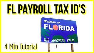 How to Apply for Florida Payroll Tax ID Numbers [upl. by Llewsor]