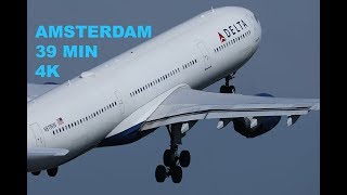 Plane Spotting at AMS Amsterdam Airport Schiphol  4K  Spectacular TakeOffs [upl. by Donal247]