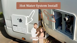 HOT WATER SYSTEM INSTALL  Camec Gas Heater  Toyota Coaster Conversion  Bus Build [upl. by Roselyn]